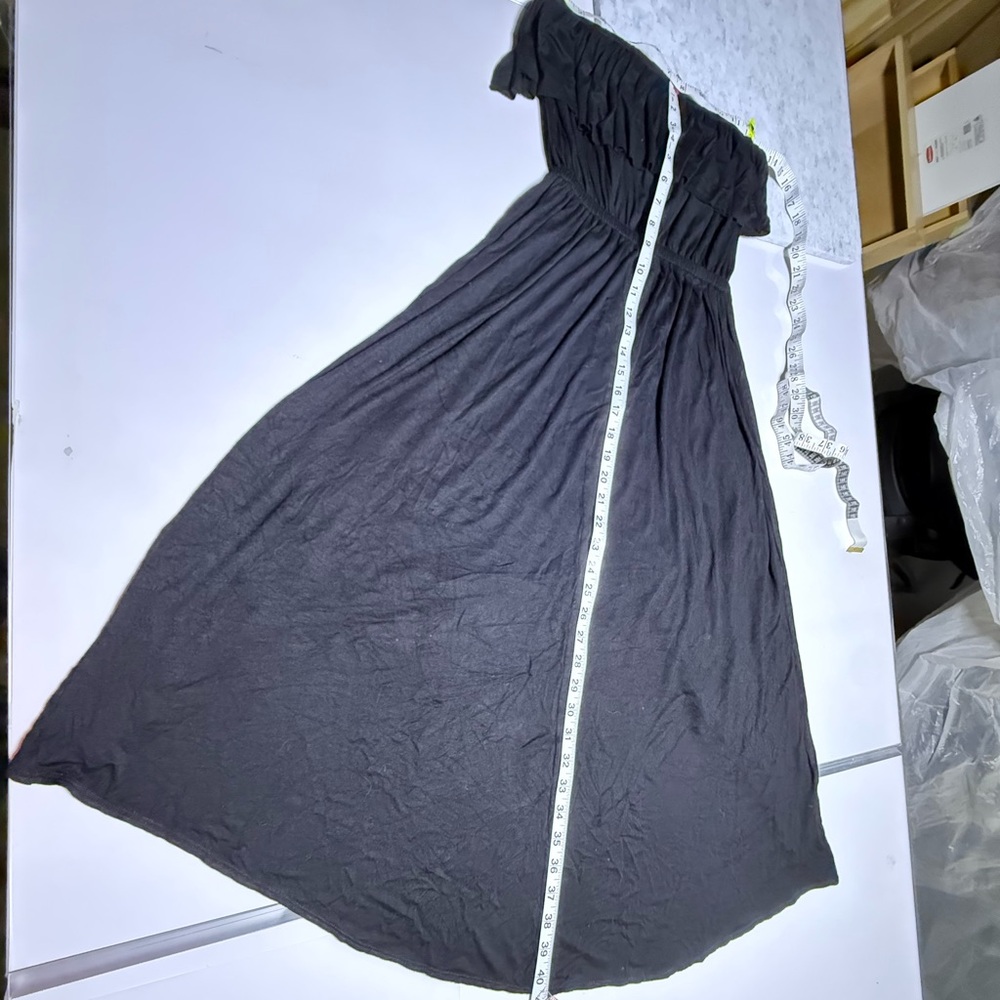 Sweet Pea by Stacy Frati Black Faux Wrap Dress